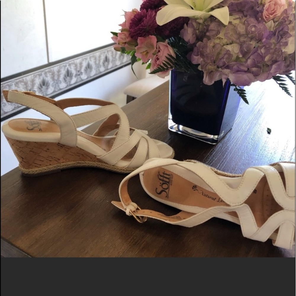 White sandals